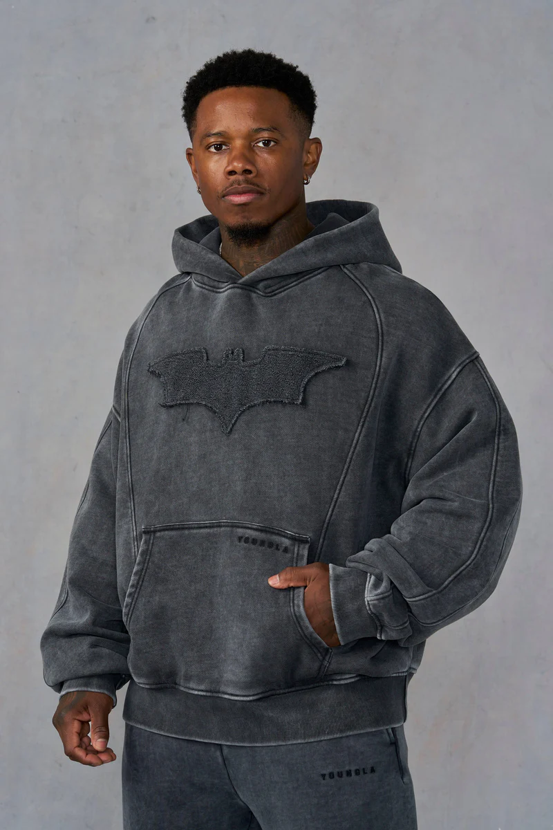 Hoodie Batman Gray Wash