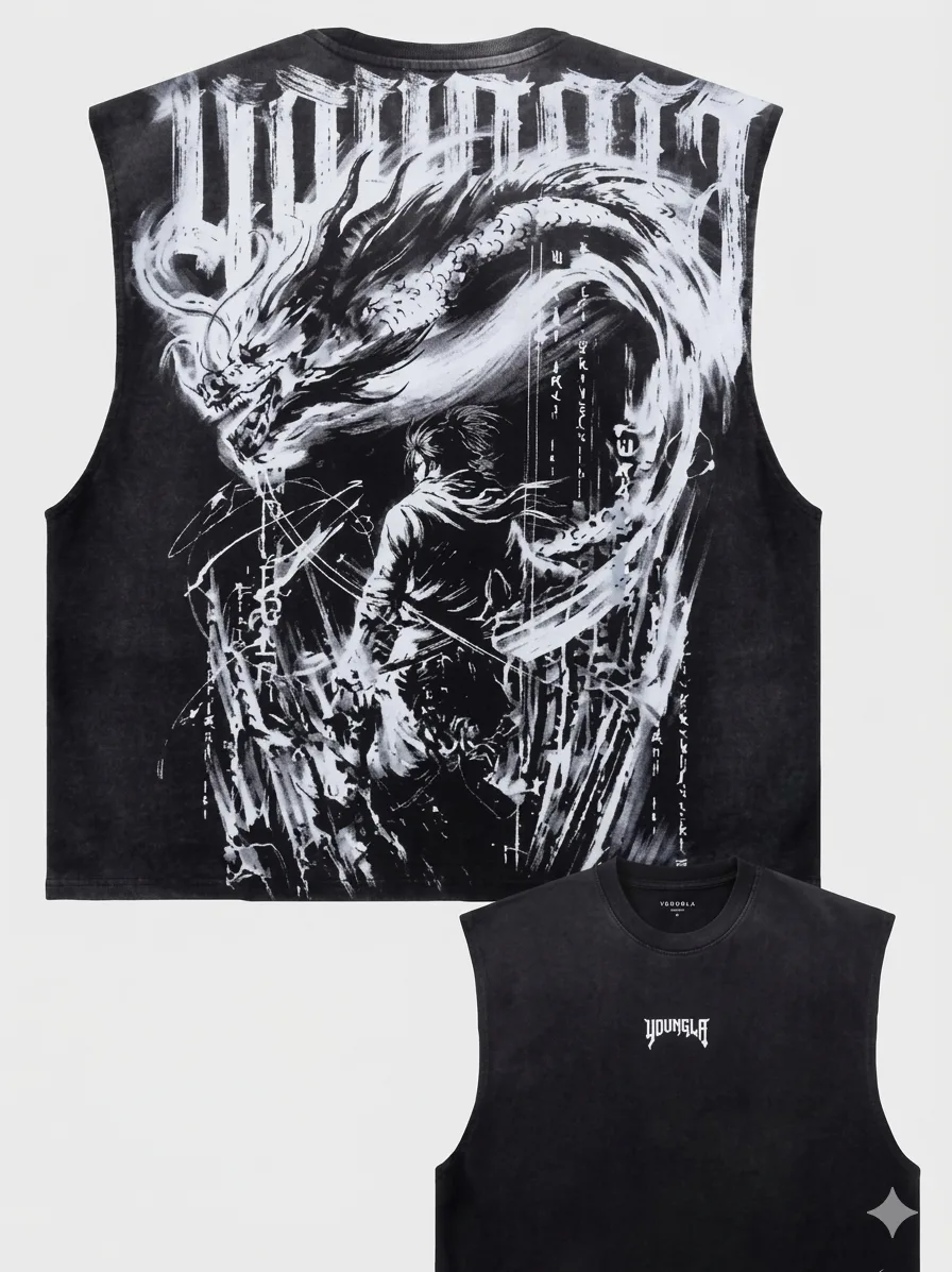 TANKTOP DRAGON GRIS YLG